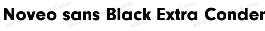 Noveo sans Black Extra Condensed字体转换